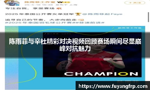 陈雨菲与辛杜精彩对决视频回顾赛场瞬间尽显巅峰对抗魅力